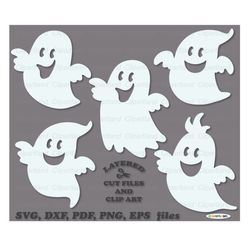 INSTANT Download. Cute Halloween ghost svg cut file and clip art. Commercial license is included ! Hg_34.