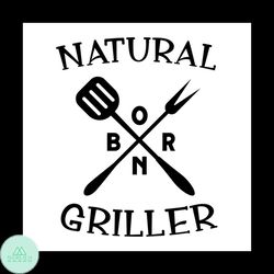 Natural Born Griller Kitchen Icons Svg, Jobs Svg