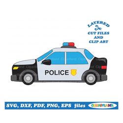 INSTANT Download. Commercial license is included up to 1000 uses! Police car cut files and clip art. Pc_1.