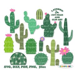 INSTANT Download. Cute cactus svg cut file and clip art. Commercial license is included ! C_3.