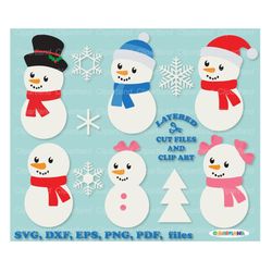 INSTANT Download. Cute snowman svg cut file and clip art. Commercial license is included ! S_20.