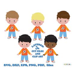 INSTANT Download. Cute little boy svg cut file and clip art. Commercial license is included ! B_6.