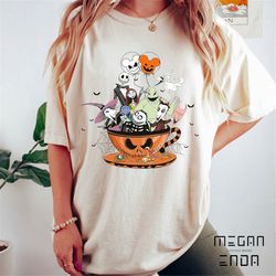 Nightmare Tea Cup Balloon Comfort Colors Shirt, Disney Balloon Halloween Shirt, Nightmare Spooky Season Shirt, Disney Ha