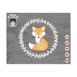 Fox SVG, Cute Fox svg, Fox Clip Art, fox svg file for Cricut, cute fox clipart, cute fox vector, cute fox cut file, Wrea