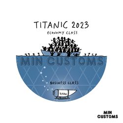 Titanic 2023 Economy Class SVG Missing Submarine SVG File