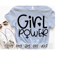Girl Power SVG/PNG/JPG, Boss Lady Popular Motivational Saying Sublimation Design Eps Dxf, Strong Woman Empowerment Comme