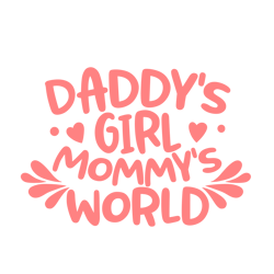 Daddy's Girl Mommy's World, Birthday Party Svg, Party Svg, Boy Svg, Boy Birthday Svg, Silhouette Files, Cricut Files