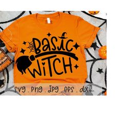 Basic Witch SVG/PNG/JPG, Happy Halloween Witch Hat Sublimation Design Eps Dxf, Hocu Pocus Cute Cool Halloween Cricut Sil