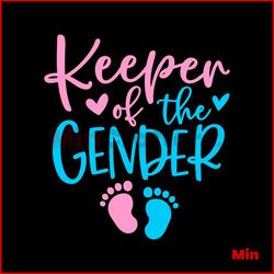 Keeper of the Gender SVG Gender Reveal SVG Cricut File