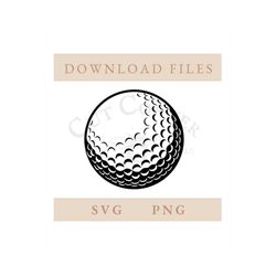 golf ball svg | golf png | golfing | digital download | cricut | silhouette