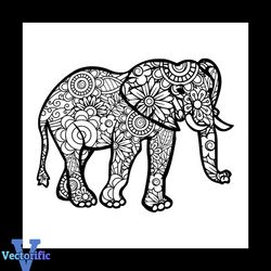 Elephant Zentangle Elephant Pattern Animal Svg