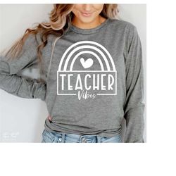 Teacher vibes SVG, Teacher life SVG, Teacher shirt SVG, Gift for teacher Svg, Funny teacher Svg, Teacher Quotes Svg, Png