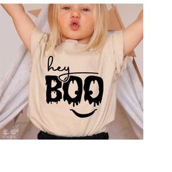 Hey Boo SVG PNG, Halloween SVG, Trick or treat Svg, Halloween shirts gifts Svg, Fall Svg, Spooky Svg, Png cut files for