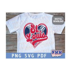 St. Louis Baseball SVG, Baseball SVG, Baseball Shirt SVG, Digital Download, Cut File, Clip Art, Sublimation stl