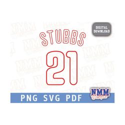 Stubbs Jersey svg png, pdf, svg files for cricut, vinyl cut file, for shirts and mugs, iron on School Sports
