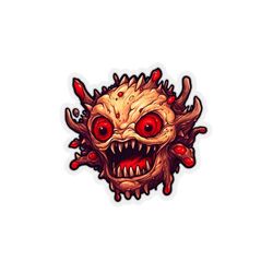 Meatball Monster Tattoo Drip Die-Cut Sticker 3x3