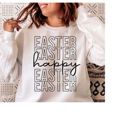 Happy Easter SVG, Easter SVG, Easter Shirt SVG, Easter Gift for mom Svg, Easter bunny svg, Png Sublimation Svg Files for