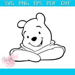 Winnie the pooh svg free, disney svg, bear svg, instant download, silhouette cameo, funny svg, free disney shirt svg, fr