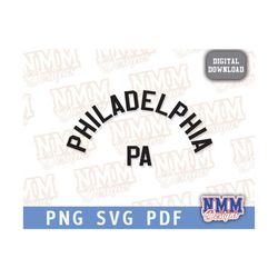 Philadelphia PA SVG Vinyl Digital Cut File for Cricut Silhouette SVG png pdf Pennsylvania City Hometown Pride