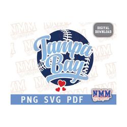 Tampa Bay Baseball svg png, pdf, svg files for cricut, vinyl cut file, iron on Tampa FL