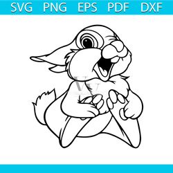 Thumper svg free, disney svg, bambi svg, instant download, silhouette cameo, shirt design, free disney character svg fil