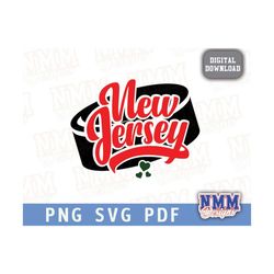 New Jersey Hockey svg png, pdf, svg files for cricut, vinyl cut file, iron on, decal sticker