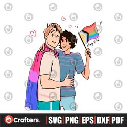 Heartstopper LGBTQ SVG Nick and Charlie Pride SVG Cutting File