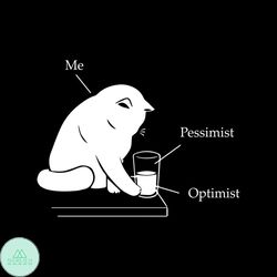 Glass Graphic Cat Svg, Trending Svg, Cat Svg, Me Svg, Optimist Svg, Pessimist Svg, Milk Svg, Cat Cute Svg, Meow Svg, Cat