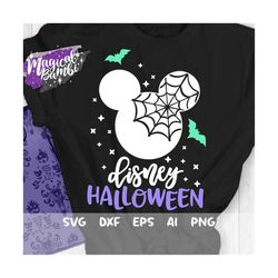 Mouse Halloween Svg, Halloween Castle Svg, Mouse Head Svg, Spider Svg, Halloween Svg, Cut files, Svg, Dxf, Png,
