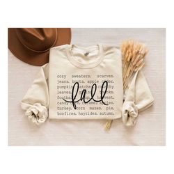 Fall Definition Sweatshirt, Fall - Cozy Sweaters, Scarves etc, Fall Words Shirt, Fall Sweater