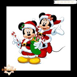 Christmas Mickey & Minnie Svg, Disney Svg, Mickey Svg, Minnie Mouse Svg, Christmas Mickey Svg, Christmas Minnie Mouse Sv