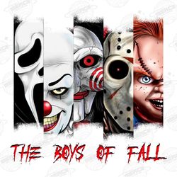 The Boys Of Fall PNG, Horror Characters PNG, Horror Friends