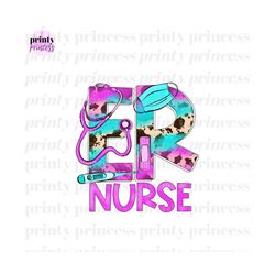 ER Nurse cowhide png, nursing sublimation design, Medical png, ER Nurse png, western png, Nurse Design File