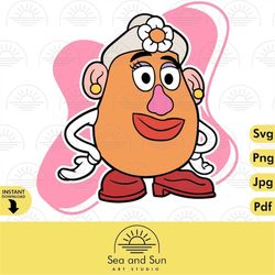 Mrs. Potato Head Vector Toy Story Svg Woody Disneyland Ears Svg Toy Story Clip art Files For Cricut clipart t shirt Cric