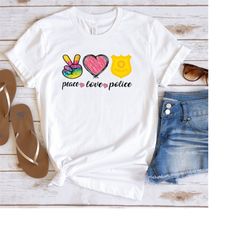 Peace Love Police Shirt, Peace Officer Shirt, Love Police Shirt, Peace Shirt, Love Shirt, Badge Shirt