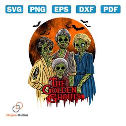 The Golden Ghouls PNG Horror Halloween Blood Moon PNG