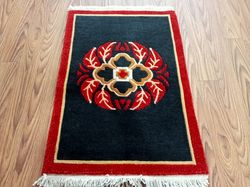 Handmade Nepali Woollen Carpet-Doormat 60 Knots 46 Cm x 65 Cm