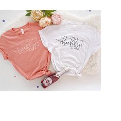 Wife and Hubby Shirt, Honeymoon Shirts, Mr and Mrs Shirt, Newlywed Shirts, Honeymoon T-shirt, Just Married Shirt, Bride