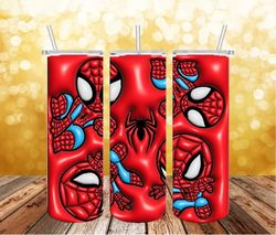 3D Inflatable Design Movies Characters 20 Oz Skinny Tumbler Wrap Png Sublimation Straight/Tapered, Puff Tumbler Png file