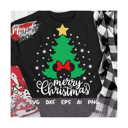 Merry Christmas Svg, Tree Mouse Svg, Christmas Tree SVG, Christmas Svg, Christmas Trip Svg, Christmas Mouse Svg, Mouse E