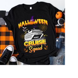 Personalized Halloween Cruise Squad Shirt, Halloween Family Cruise 2023 Shirt, Cruise Matching Shirt, Halloween Party Sh