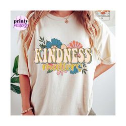 Kindness Sublimation File | Boho Floral PNG Sublimation Design | Kind PNG | Digital Download | Kindness Matters PNG | Fl