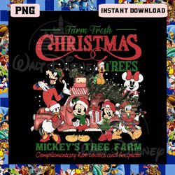Christmas Mickey And Friends Png, Christmas Tree Farm Fresh Png, Magic Kingdom Christmas Png