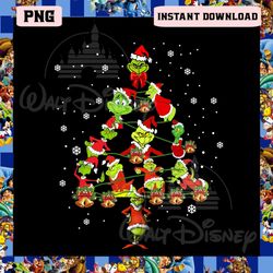 Grinch Christmas Tree Png, Funny Christmas Grinch Png, Green Character Png