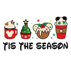 Disney Christmas Coffee Tis The Season Gift SVG