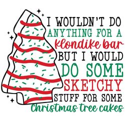 Sketchy Stuff For Some Christmas Tree Cakes Svg