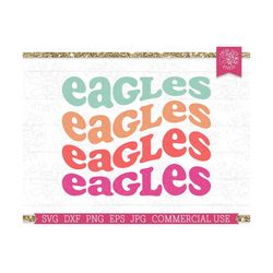 Eagles SVG Cut File for Cricut, Silhouette, Sport Mascot SVG Cuttable, Commercial Use Digital Download, Eagles Sublimati