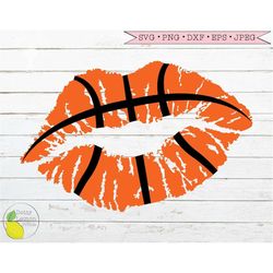 Basketball Lips svg, Basketball Mom svg Basketball Girl svg Cheerleader svg Distressed svg files for Cricut Downloads Si