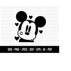 COD945- mickey svg, minnie mouse svg, print svg, sitckers svg, png, clipart, cutting files for cricut silhouette