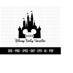 COD1124- Family Trip 2023 SVG, Vacay Mode Svg, mickey svg, minnie mouse svg, print svg, sitckers svg, png, clipart